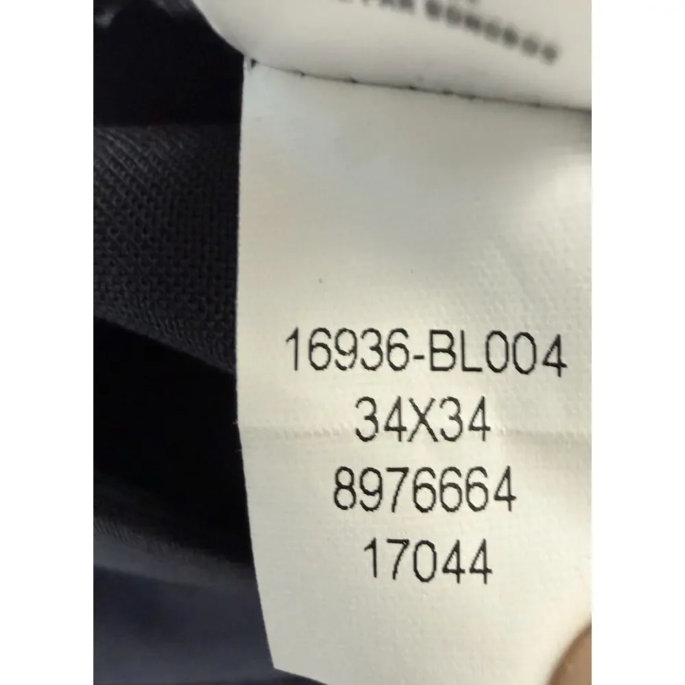 Bonobos Men's Italian Stretch Wool Athletic Dress Travel Work Pants Black 34x34